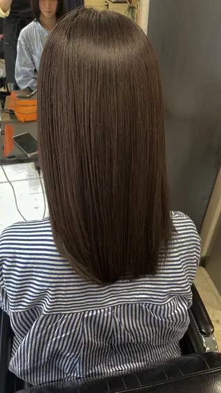 ミディアム カラー 【ヌーベルバレ】 ゆきみのヘアスタイル