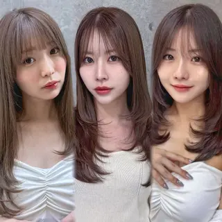 ロング レイヤー/顔周り /ボブ/銀座/サラのヘアスタイル