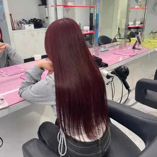 ロング カラー 中韓レイヤー/ ブラウン🤎はやとのヘアスタイル