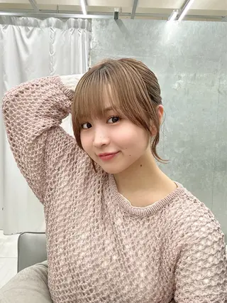 ミディアム 顔周り/韓国風 /アイドル 吾妻光のヘアスタイル