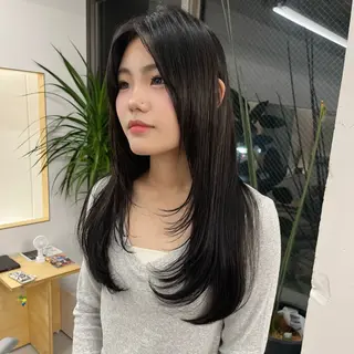 ロング レイヤー/ショート 遠藤光輝のヘアスタイル