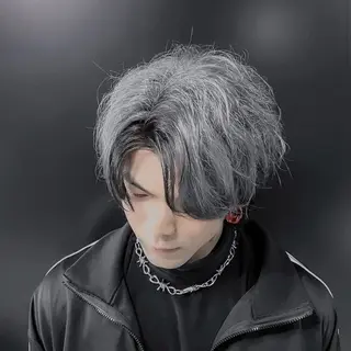 カラー メンズ メンズ/アメ村/河合 顕正のヘアスタイル