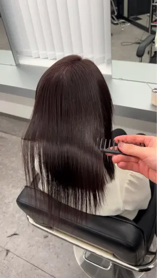 ミディアム 髪質改善ストレート Kantaのヘアスタイル