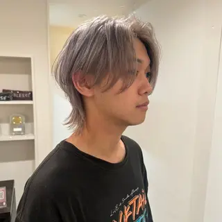 メンズ ハイトーン/ウルフ/ レイヤー/Asukaのヘアスタイル