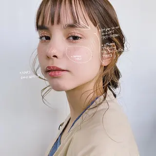 ミディアム カラー パーマ ヘアアレンジ メンズ キッズ ネイル マツエク・マツパ モリモト サナのヘアスタイル