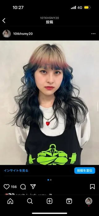 ロング カラー ヘアアレンジ MIYU/ニュアンス /艶カラーのヘアスタイル