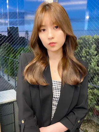 ロング カラー 🥣 hashi 🛋️のヘアスタイル