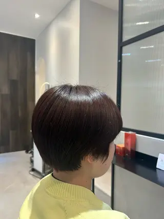 ショート カラー 縮毛矯正/カット/ 韓国ヘア/蛯原🍤のヘアスタイル