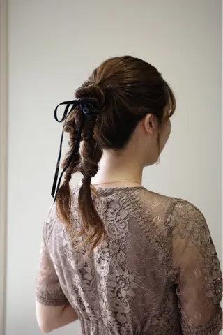 ヘアアレンジ 透明感カラー🫧 HARUKA🐰のヘアスタイル