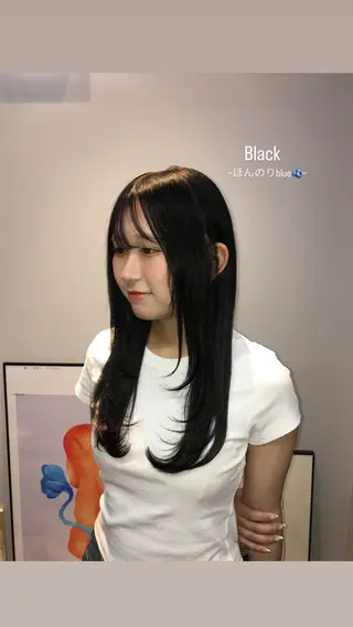 ロング カラー 石井聖愛/名古屋/ 伏見/カラーモデルのヘアスタイル