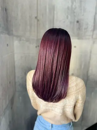 セミロング カラー 艶髪🌈ムラカミ サキのヘアスタイル