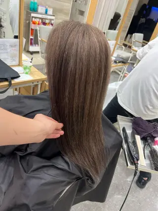 ロング カラー 太白区白髪ぼかし/ ボブカット/千葉達人のヘアスタイル