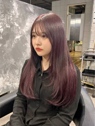 セミロング カラー IS所属・横浜美容室/透明感 カラー/レイヤーのヘアスタイル