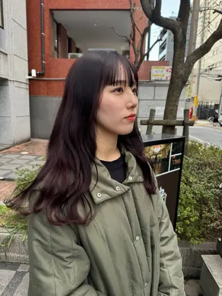 ロング 笠井 彩花のヘアスタイル