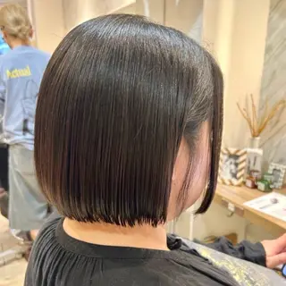 ミディアム ボブ職人/ボブ縮毛 髪質改善のヘアスタイル