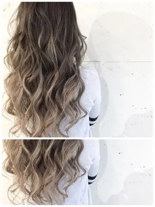 ロング カラー grow恵比寿【グロウ】髪質改善/ハイライト/ブリーチ/レイヤーカット所属・奥野 貴史　代表　レイヤーのヘアスタイル