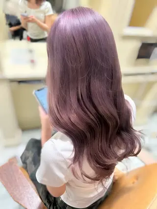 ロング 高崎/暖色カラー /近藤莉々香のヘアスタイル