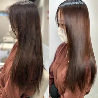 ロング パーマ 髪質改善/縮毛矯正 /ブリーチ矯正/岡部のヘアスタイル