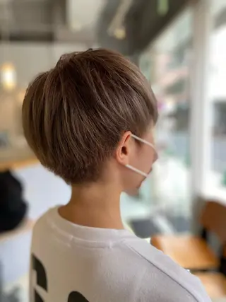 ショート カラー 菊地 美憂のヘアスタイル