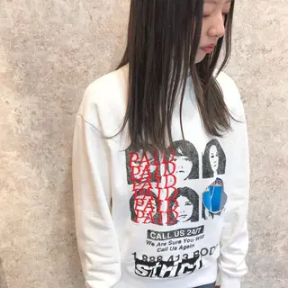 ロング カラー HARUNA🤍 大人ショートヘアのヘアスタイル