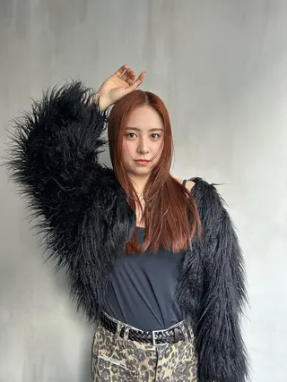 ロング レイヤー/暖色カラー /似合わせ/Moeのヘアスタイル