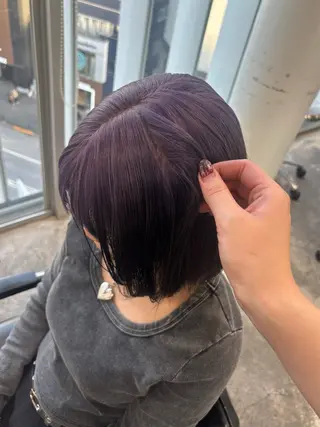 ショート カラー ハイトーン sala 透明感🎀💭のヘアスタイル