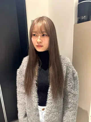 セミロング カラー ai 梅田/暖色カラーのヘアスタイル