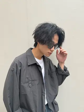 ミディアム パーマ 🌈デザインヘア職人 Kaede🌈のヘアスタイル