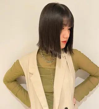 ショート カラー レイヤーカット/ 縮毛矯正/ミサキ💐のヘアスタイル