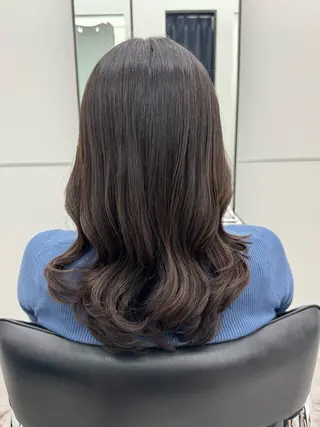 セミロング パーマ GO TODAY シェアサロン 銀座Arc店所属・デジタルパーマ🫧 韓国風ヘア🫧サクラのヘアスタイル