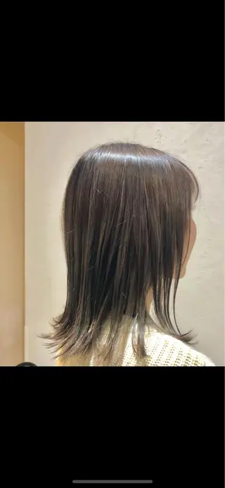 ミディアム カラー 艶質改善/縮毛矯正 ササキナツミのヘアスタイル