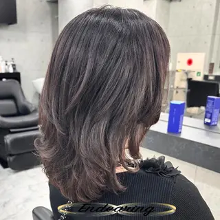 カラー Endearing 銀座/レイヤーカットのヘアスタイル