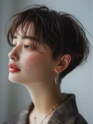 ショート Ang　関 貫太郎のヘアスタイル