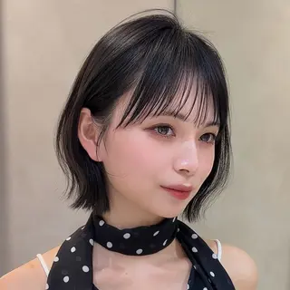 ショート カラー 原宿/韓国ボブ /くびれボブ/優希のヘアスタイル