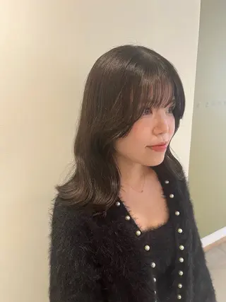 セミロング カラー モデル募集🤍 mionのヘアスタイル