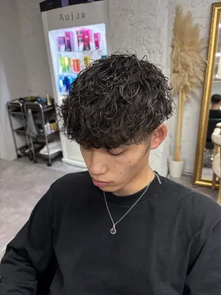 パーマ メンズ 笹江 瑞穂のヘアスタイル