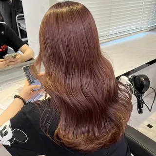 ロング カラー ヘアアレンジ ピンク・ベージュ🩰 カラー🫧とらのヘアスタイル