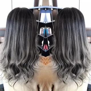 ミディアム カラー KIRA スズキ タクヤ／店長のヘアスタイル