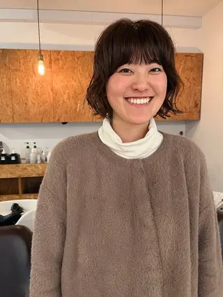 ショート パーマ 暖色/パーマ 🌼クニトウメイのヘアスタイル