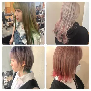 ミディアム カラー 髪質改善＆ブリーチ 伊勢　祐一郎のヘアスタイル