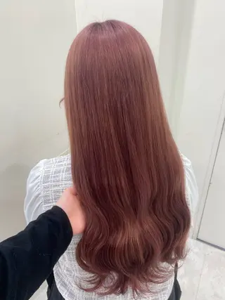 ロング カラー ガーリー♡女の子っぽ ヘア♡ピンクカラー♡のヘアスタイル
