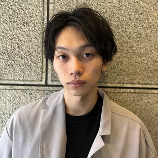 メンズ フェザーパーマ🌙 毛流れ yuzukiのヘアスタイル