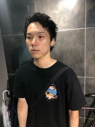 ヘアアレンジ メンズ ainico+所属・メンズ特化✂️栗原 侑也のヘアスタイル