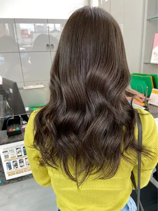 ロング カラー 美髪矯正🍀 似合わせカット渡邊のヘアスタイル