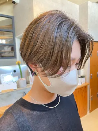 ショート カラー パーマ regalo 水田のヘアスタイル