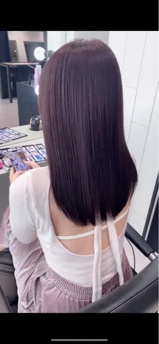 セミロング カラー share salon OXY 渋谷店所属・髪質改善×ケア ブリーチ/KEIGOのヘアスタイル