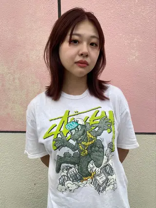 ミディアム カラー mai / linoah˚✧のヘアスタイル