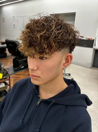 パーマ メンズ 🍐シャドウパーマ メンズ特化/守岡🍐のヘアスタイル