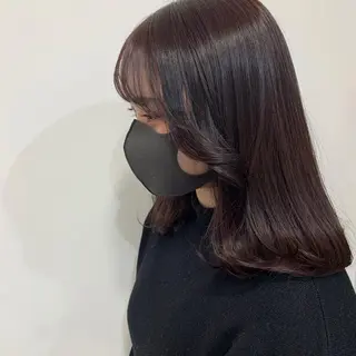 セミロング カラー HARUKA韓国ヘア /Luana梅田のヘアスタイル
