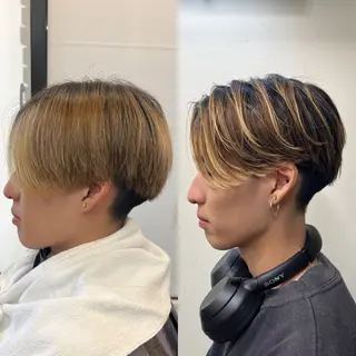 ショート パーマ メンズ 韓国風メンズ/毛流れ ヘアなら須田龍世のヘアスタイル